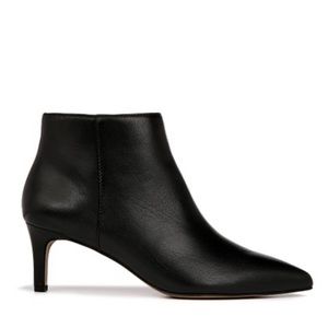 Franco Sarto Black Butter Devon Leather Bootie NEW